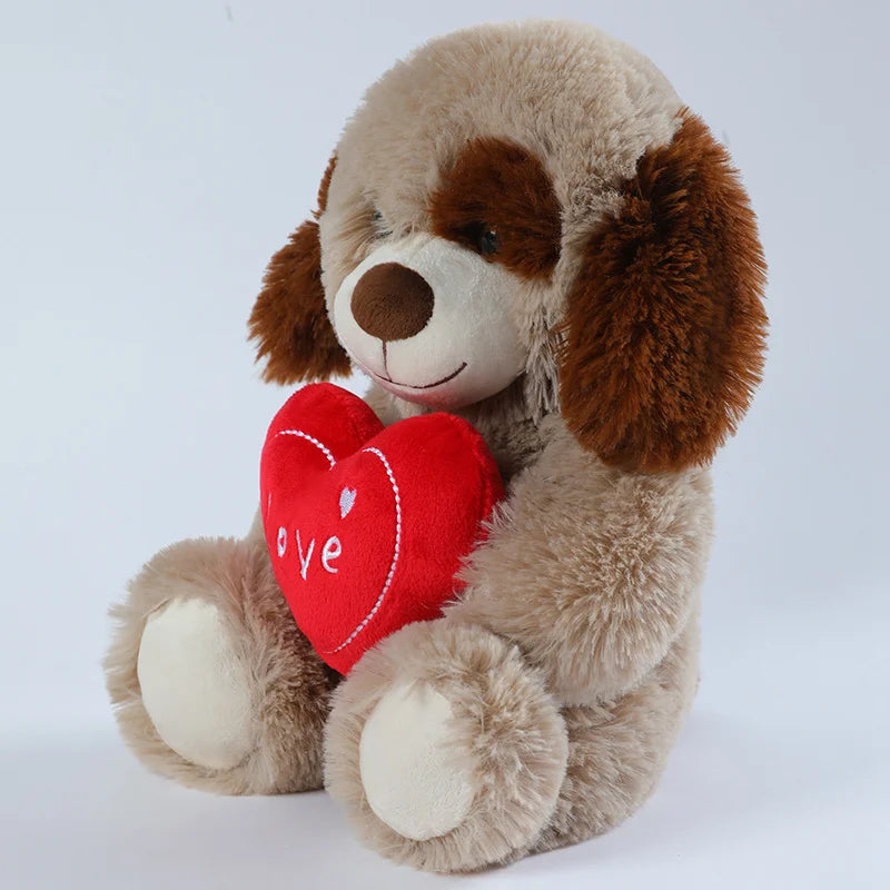 25cm Heart Bear Plush Toy – Cute Red Love Stuffed Animal for Valentine’s Day